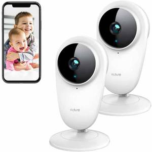 lot 8319 image: Lot of 2 - Victure PC420 Indoor Home Security Cameras - Compatible with iOS & Android System
