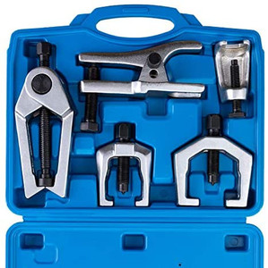 lot 8344 image: Orion Motor Tech 5pc Ball Joint Separator, Pitman Arm Puller, Tie Rod End Tool Set for Front End Service, Splitter Removal Kit (BL06)