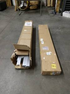 lot 8345 image: 2 Boxes of Green House Building Parts (Both Boxes are 6 ft Long)