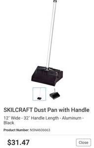lot 4001 image: 5 skilcraft folding dustpans