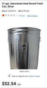 lot 4002 image: Tough Guy 2PYW6 31 GL Trash Can