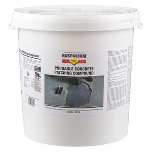 lot 4019 image: RUST-OLEUM 291070 55 lb. Gray Concrete Patch Damaged