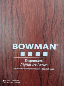 lot 24898 image: Bowman dispensers shelf