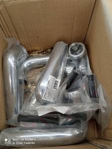 lot 24952 image: Box of Grainger plumbing parts with miscellaneous parts