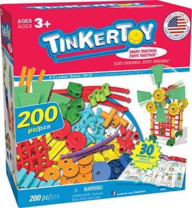 lot 4559 image: TINKERTOY 30 Model 200 Piece Super Building Set - Preschool Learning Educational Toy for Girls and Boys 3 (Amazon Exclusive)