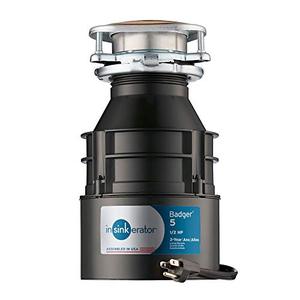 lot 4561 image: InSinkErator Garbage Disposal with Cord, Badger 5, 12 HP Continuous Feed