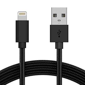 lot 4574 image: TALK WORKS iPhone Charger Lightning Cable 10ft Long Braided Heavy Duty Cord MFI Certified for Apple iPhone 13, 12, 11 ProMaxMini, XR, XSMax, X, 8, 7, 6, 5, SE, iPad, AirPods, Watch - Black