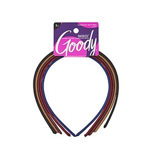 lot 4575 image: Goody Womens Classics Shoestring Fabric Headband, 5 Count (Pack of 1)