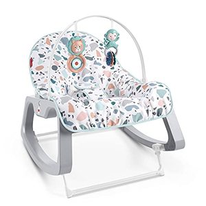 lot 4619 image: Fisher-Price Infant-to-Toddler Rocker - Pacific Pebble, Portable Baby Seat, Multi