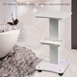 lot 4620 image: WUPYI Beauty Cart,Salon Roller Trolley Cart Stand Beauty Instrument Tray Rolling Cart with Wheel,Load 132lbs,Aluminum (Type 1)