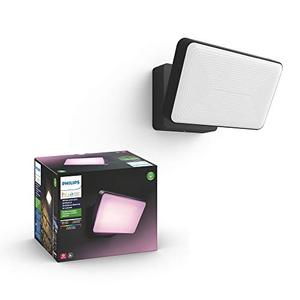 lot 4633 image: Philips Hue Discover Outdoor White & Color Ambiance Smart Floodlight (Hue Hub Required, Smart Light Works with Alexa, Apple Homekit and Google Assistant)