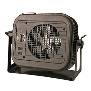 lot 4642 image: Qmark NPH4A Freestanding Portable Heater with Built-in Handles, 4000 Watt, 240 Volt, Bronze