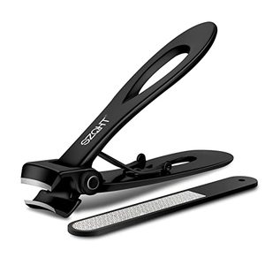 lot 4678 image: SZQHT Ultra Wide Jaw Opening Nail Clippers Set Toenail Clippers for Thick Nails Cutter For Ingrown Manicure,Pedicure,Men & Women Big(Black)