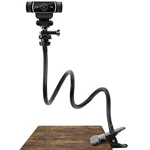 lot 4693 image: Pipishell 25 Inch Webcam Stand - Flexible Desk Mount Clamp Gooseneck Stand for Logitech Webcam C930e,C930,C920, C922x,C922, Brio 4K, C925e,C615-PIWS01