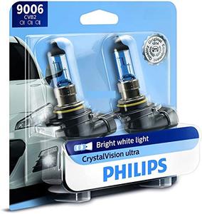 lot 4695 image: Philips 9006 CrystalVision Ultra Upgrade Bright White Headlight Bulb, 2 Pack