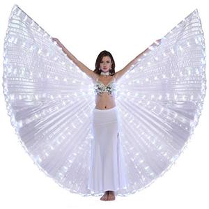 lot 4704 image: Dance Fairy Belly Dance LED Angel Isis Wings Flexible Sticks