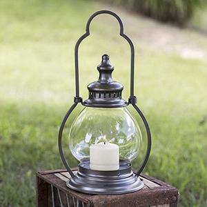 lot 5893 image: CTW Home Collection Small Gunmetal Steeple Lantern