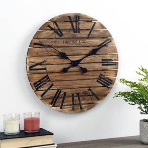 lot 7446 image: FirsTime & Co.� Brown Augustus Farmhouse Shiplap Clock