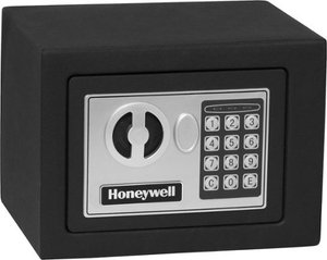 lot 7462 image: Honeywell - 0.17 Cu. Ft. Security Safe - Black