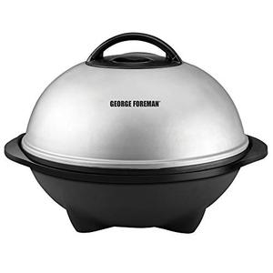 lot 7476 image: George Foreman, Silver, 12 Servings Upto 15 IndoorOutdoor Electric Grill, GGR50B, REGULAR