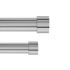 lot 7486 image: Umbra 1014401-411 66-120 in. Cappa 1 Double Rod, Nickel & Steel