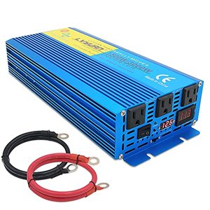 lot 7929 image: LVYUAN Pure Sine Wave Power Inverter 1500W  3000W (Peak) Car Caravan RV Camping Boat DC 12V Inverter Soft Start 12V DC to AC 110V DC 12V Inverter Converter with LCD Display