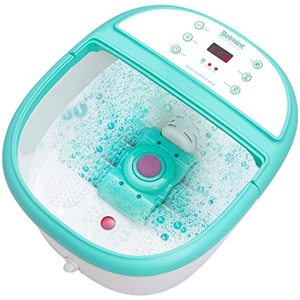 lot 8488 image: Foot Spa Bath Massager with Heat - Feet Soaking Tub Features 6 Shiatsu Massage Rollers, Rotting Callus Remover, Adjustable Time & Temperature - Stress Relief for Fatigue and Tired Feet