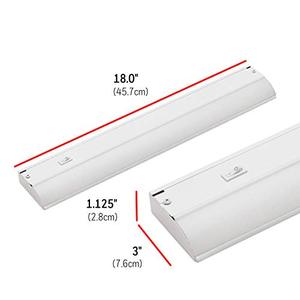 lot 8492 image: UltraPro 18in. OnOff Direct LED Fixture, 2700K Warm White, 410 Lumens, Energy Efficient, Hard Wire, Cabinet, Accent Light, Kitchen, 44110