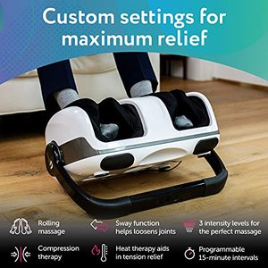 lot 8494 image: Cloud Massage Shiatsu Foot Massager Machine -Increases Blood Flow Circulation, Deep Kneading, with Heat Therapy -Deep Tissue, Plantar Fasciitis, Diabetics, Neuropathy