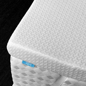 lot 8496 image: RUUF 3-Inch Firm Mattress Topper Full, High Density Memory Foam Bed Topper for Pressure Relieving, Foam Topper with Removable Cooling Cover