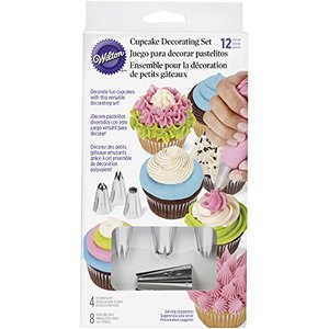 lot 8502 image: Wilton Cupcake Decorating Icing Tips, 12-Piece Set