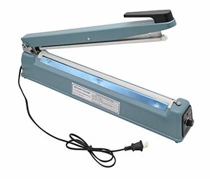 lot 8506 image: 16 Heat Sealing Hand Impulse Sealer Machine Poly Free Element Plastic Sealer Manual Hand Sealer Heat Seal Packing for Tubing Poly Plastic Bag Sealing Food Meal Copper Transformer