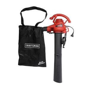 lot 8558 image: CRAFTSMAN Corded Leaf BlowerVacuumMulcher, Electric, 12-Amp (CMEBL700)