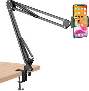 lot 4560 image: Cell Phone Holder, Phone Clip Holder Clamp for Desk,Universal Phone Stand Holder Mount Flexible 360° Rotation,Long Arm Bracket for 3.5-6.5in Phones Mobile Stand for Bed, Office, Kitchen