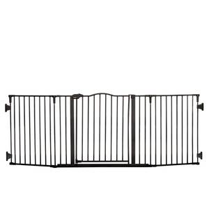 lot 2562 image: Regalo Deluxe Home Accents 74-Inch Widespan Safety Gate, Includes 4 Pack of Wall Mounts