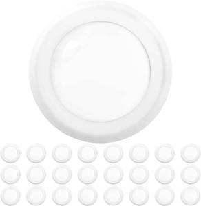 lot 2574 image: Sunco Lighting 24 Pack 5 Inch  6 Inch Flush Mount Disk LED Downlight, 6000K Daylight Deluxe, 850 LM