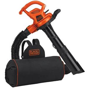 lot 2590 image: BLACKDECKER BEBL7000 3-N-1 VACPACK 12 Amp Leaf Blower, Vacuum, and Mulcher - used  not tested