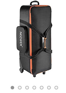 lot 2647 image: Photo Studio Equipment Trolley Carry Bag - retails $200.00