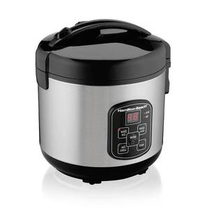 lot 1998 image: Hamilton Beach Digital Programmable Rice Cooker &amp Food Steamer