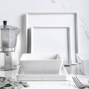 lot 2031 image: Stone lain Grace Square Stoneware Dinnerware Set