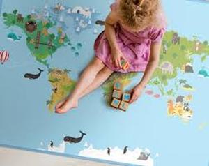lot 1951 image: Vivere World Map Playmat