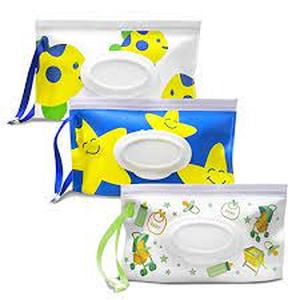 lot 2005 image: Portable Wet Wipe Pouches (3 PACK)