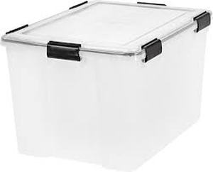 lot 2025 image: IRIS Weathertight Plastic Storage Totes (2 PACK)
