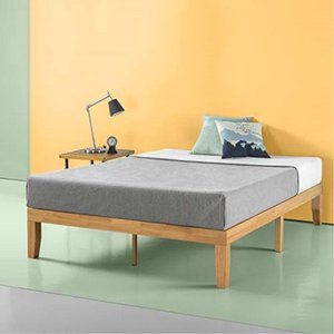 lot 2097 image: Zinus Moiz Wood Platform Bed (Queen Size)
