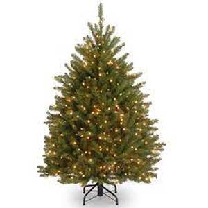 lot 2037 image: National Tree Dunhill Fir Pre-Lit Tree
