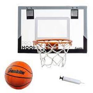 lot 2074 image: Franklin Sports Over The Door Basketball Hoop w Accessories&nbsp