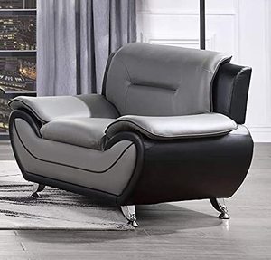 lot 2080 image: Bolin Furniture Modern PU Leather Chair
