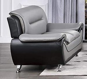 lot 2081 image: Bolin Furniture Modern PU Leather Love Seat