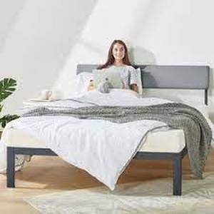 lot 2083 image: KERA Moxex Material Bed w Footboard (Queen Size)