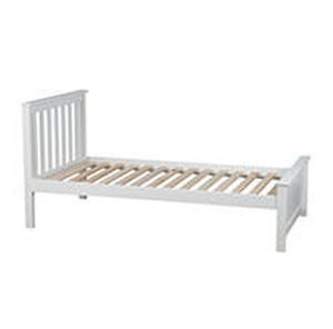 lot 2261 image: Max &amp Lily Solid Wood Platform Bed (Twin Size)